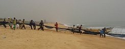 Nigeria, Lagos beach (opposite Badagry Creek)